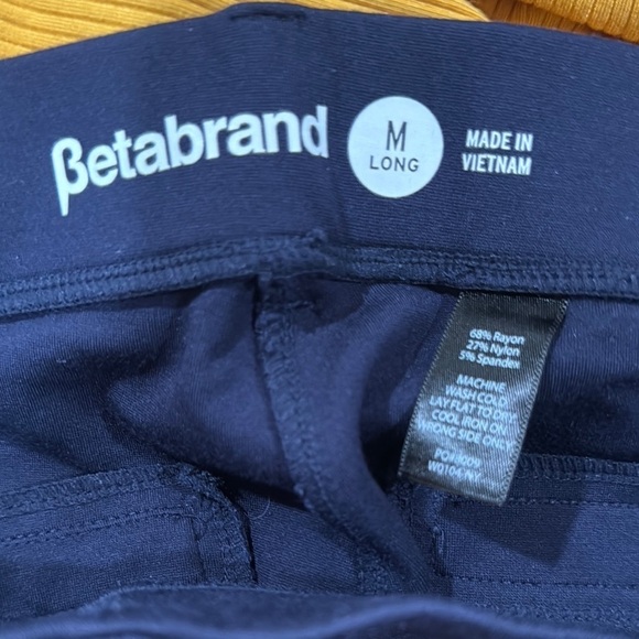 BETABRAND classic dress pants yoga pants bootcut Women's Navy Pants 8 long - Picture 6 of 6
